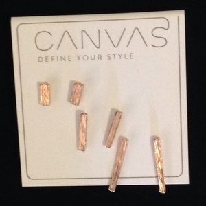 STUD EARRINGS, SET/3